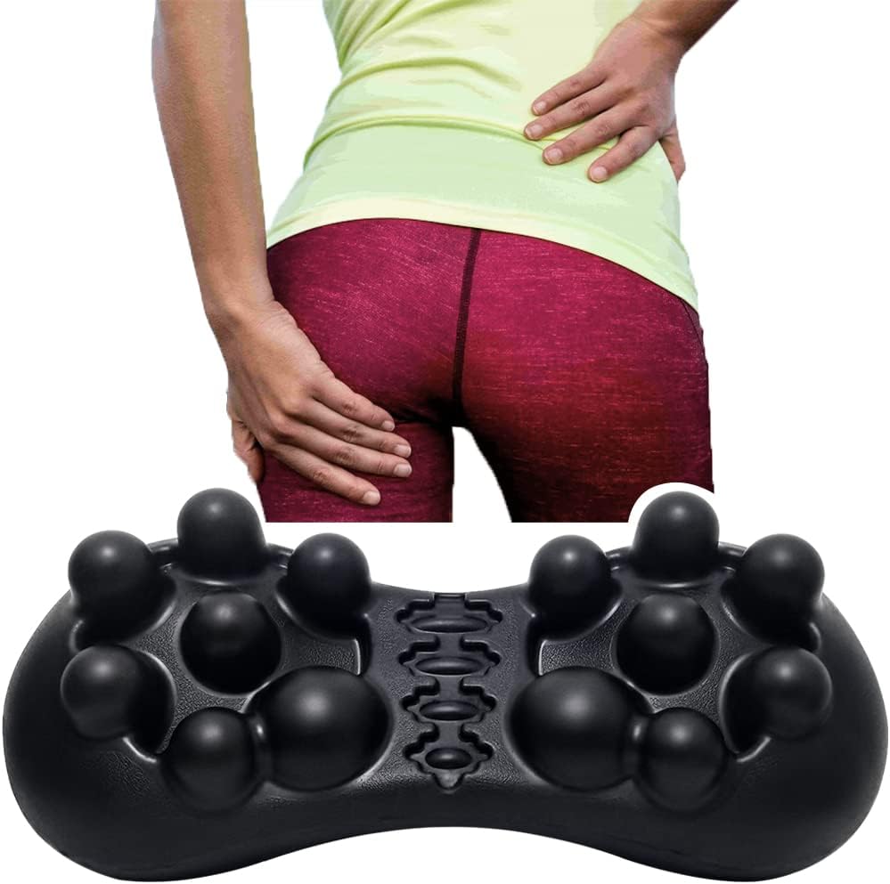 Acu-hump Sciatica Massager Deep Tissue for Butt and Lower Back, 14 Pressure Points  Myofascial Release - Hip, Piriformis, Glute, SI Joint, Pelvic, Quadratus Lumborum, Psoas