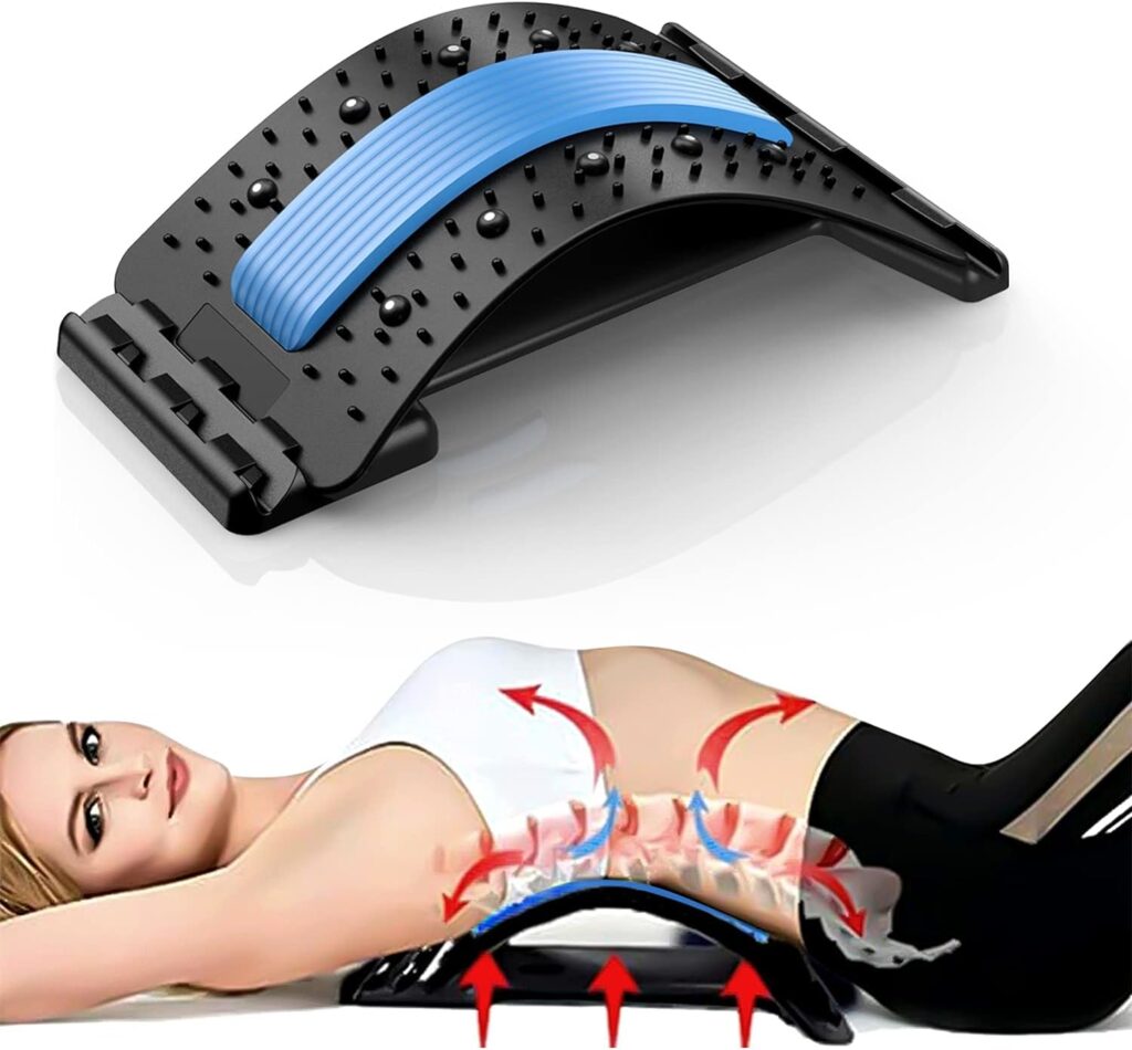 PGG-bro Back Stretcher, Lumbar Back Cracker Board Pain Relief Device, Multi-Level Massager for Herniated Disc, Sciatica, Scoliosis, Lower and Upper Lumbar Support Stretcher : Health  Household