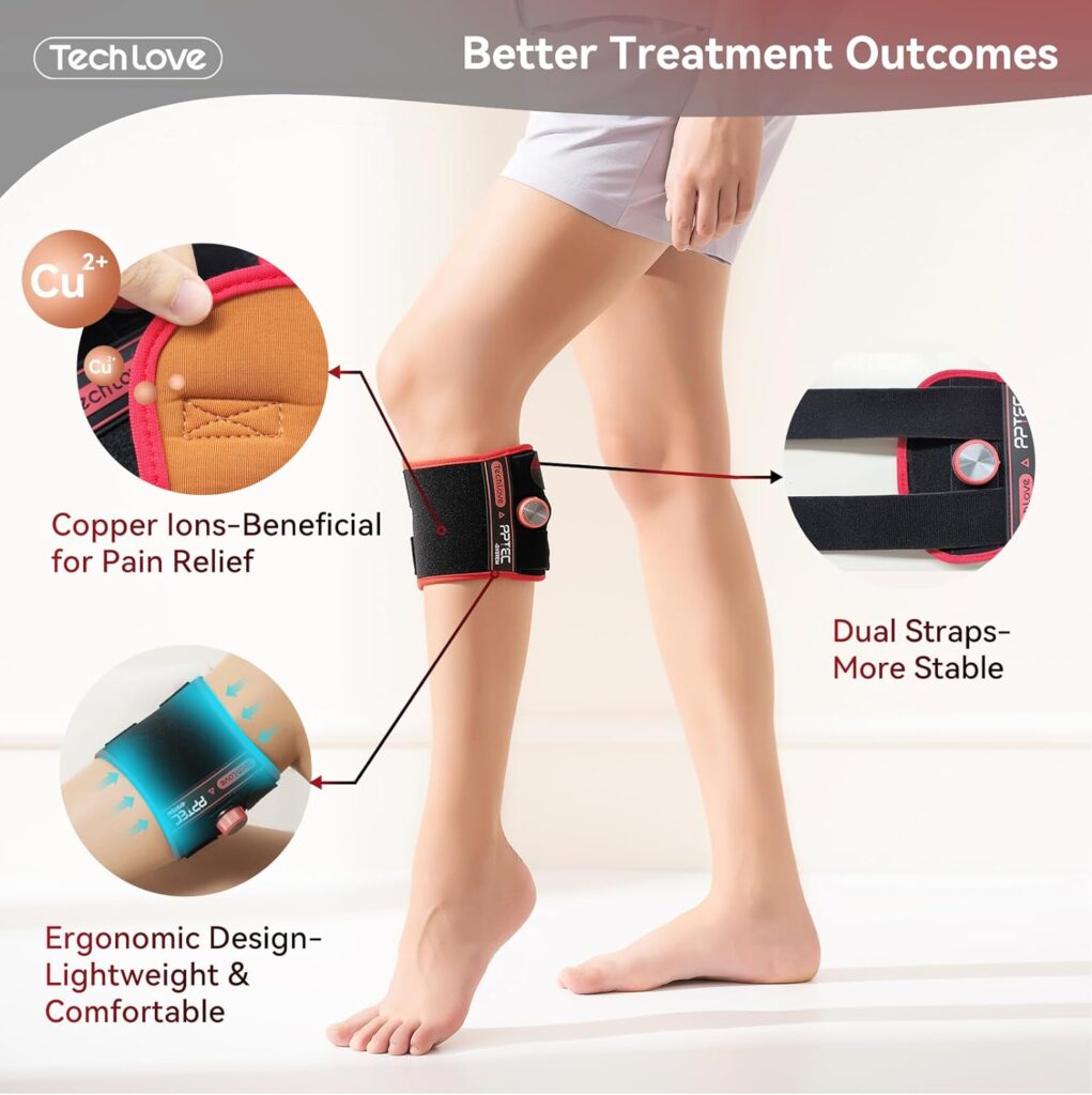 Tech Love Sciatica Pain Relief Devices - 2024 New Sciatica Pain Relief Brace with Adjustable Knob and 2 Versions Pressure Pad for Max Sciatica Nerve, Lower Back  Hip Pain Relief, Unisex